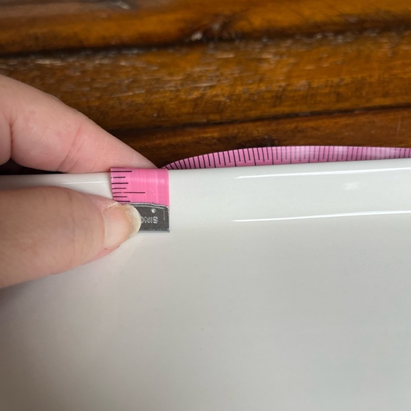 Odeme White Porcelain Catchall and Ring Dish with Geometric Slate Black Edges - Picture 13 of 16